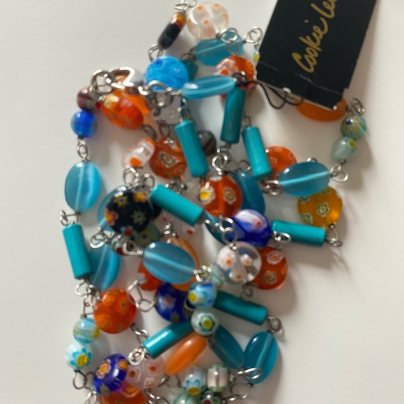 Cookie Lee Necklace Hand Blown Art Glass - Picture 8 of 9